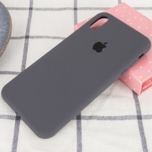 Чехол Silicone Case Full Protective (AA) для Apple iPhone X (5.8") / XS (5.8") – Серый