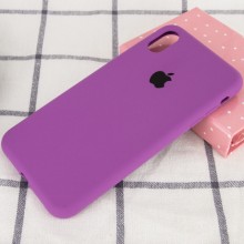 Чехол Silicone Case Full Protective (AA) для Apple iPhone X (5.8") / XS (5.8") – Фиолетовый