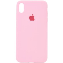 Чехол Silicone Case Full Protective (AA) для Apple iPhone X (5.8") / XS (5.8") (Розовый)