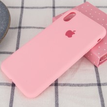 Чехол Silicone Case Full Protective (AA) для Apple iPhone X (5.8") / XS (5.8") – Розовый