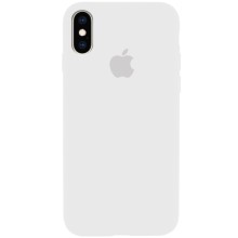 Чехол Silicone Case Full Protective (AA) для Apple iPhone X (5.8") / XS (5.8") (Белый)