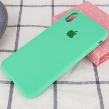 Чехол Silicone Case Full Protective (AA) для Apple iPhone X (5.8") / XS (5.8") – Зеленый