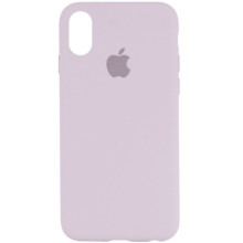 Чехол Silicone Case Full Protective (AA) для Apple iPhone X (5.8") / XS (5.8") (Сиреневый)