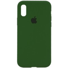 Чехол Silicone Case Full Protective (AA) для Apple iPhone X (5.8") / XS (5.8") – Зеленый