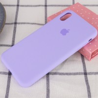 Чохол Silicone Case Full Protective (AA) для Apple iPhone X (5.8") / XS (5.8") – Бузковий