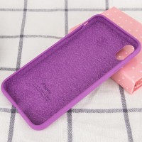 Чехол Silicone Case Full Protective (AA) для Apple iPhone X (5.8") / XS (5.8") – Фиолетовый