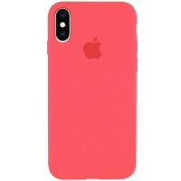 Чехол Silicone Case Full Protective (AA) для Apple iPhone X (5.8") / XS (5.8") – Арбузный