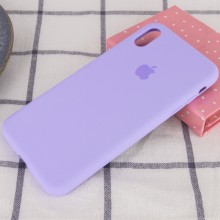 Чехол Silicone Case Full Protective (AA) для Apple iPhone X (5.8") / XS (5.8") – Сиреневый