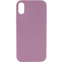 Чохол Silicone Case Full Protective (AA) NO LOGO для Apple iPhone X / XS (5.8") (Ліловий)