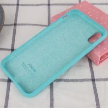 Чехол Silicone Case Full Protective (AA) для Apple iPhone X / XS (5.8") – Бирюзовый