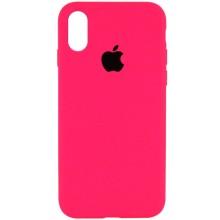 Чехол Silicone Case Full Protective (AA) для Apple iPhone X / XS (5.8") – Розовый