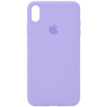 Чохол Silicone Case Full Protective (AA) для Apple iPhone X / XS (5.8") (Бузковий)