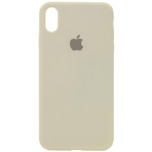 Чохол Silicone Case Full Protective (AA) для Apple iPhone X / XS (5.8") (Бежевий)