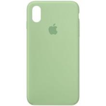 Чехол Silicone Case Full Protective (AA) для Apple iPhone X / XS (5.8") – Зеленый