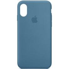 Чехол Silicone Case Full Protective (AA) для Apple iPhone X / XS (5.8") – Синий