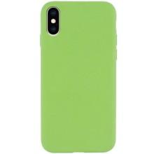 Чехол Silicone Case Full Protective (AA) NO LOGO для Apple iPhone X / XS (5.8") – Мятный