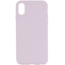 Чехол Silicone Case Full Protective (AA) NO LOGO для Apple iPhone X / XS (5.8") – Сиреневый