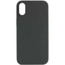 Чехол Silicone Case Full Protective (AA) NO LOGO для Apple iPhone X / XS (5.8") – Зеленый
