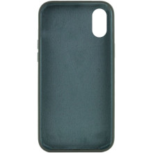 Чехол Silicone Case Full Protective (AA) NO LOGO для Apple iPhone X / XS (5.8") – Зеленый