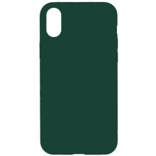 Чехол Silicone Case Full Protective (AA) NO LOGO для Apple iPhone X / XS (5.8") – Зеленый