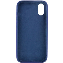 Чехол Silicone Case Full Protective (AA) NO LOGO для Apple iPhone X / XS (5.8") – Синий
