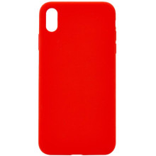 Чехол Silicone Case Full Protective (AA) NO LOGO для Apple iPhone X / XS (5.8") – Красный