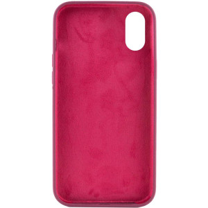 Чехол Silk Full Protective (AA) NO LOGO для Apple iPhone X / XS (5.8") – Бордовый