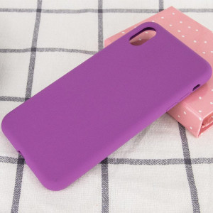 Чехол Silk Full Protective (AA) NO LOGO для Apple iPhone X / XS (5.8") – Фиолетовый