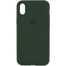 Чехол Silicone Case Full Protective (AA) для Apple iPhone X (5.8") / XS (5.8") – Зеленый