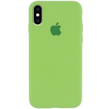 Чехол Silicone Case Full Protective (AA) для Apple iPhone X (5.8") / XS (5.8") – Мятный
