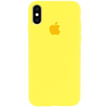 Чохол Silicone Case Full Protective (AA) для Apple iPhone X (5.8") / XS (5.8") – Жовтий