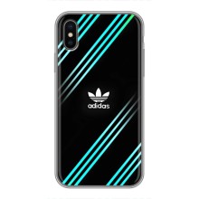 Чохли Адидас для iPhone Xs (AlphaPrint) (Адідас з полосами)