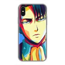 Чехлы Персонажи Аниме Наруто для iPhone Xs (AlphaPrint) – Леви Аккерман