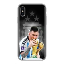 Чехлы для iPhone Xs (Leo чемпион) (AlphaPrint) (Месси Чемпион)