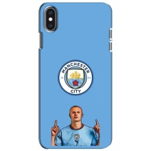 Чехлы с принтом для iPhone Xs Футболист – Холанд Манчестер Сити