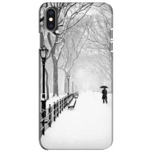Чехлы на Новый Год iPhone Xs (Снегом замело)