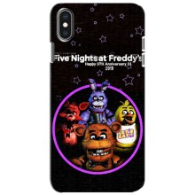 Чехлы Пять ночей с Фредди для Айфон Xs (Лого Фредди)