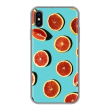 Чохли з фруктами для iPhone Xs (VPrint) (Грейпфрут)