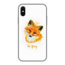 Чохли з картинкою Лисичка для iPhone Xs (VPrint) (Дівчинка Лиса)