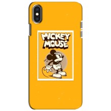 Чехлы с принтом Микки Маус на iPhone Xs (Испуганный Микки)