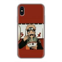 Чехлы с тематикой АНИМЕ для Айфон Хс (VPrint) – Наруто с лапшой