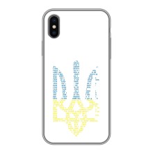 Чехлы для iPhone Xs  Укр. Символика (AlphaPrint) (Герб из букв)