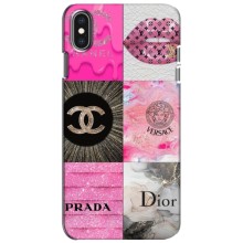 Чехол (Dior, Prada, YSL, Chanel) для iPhone Xs – Модница