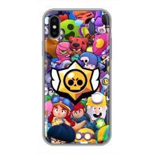 Чехол для iPhone Xs Бравл Старс (VPrint)