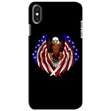 Чехол Флаг USA для iPhone Xs – Крылья США