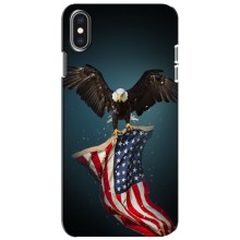 Чехол Флаг USA для iPhone Xs – Орел и флаг