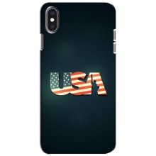 Чехол Флаг USA для iPhone Xs (USA)