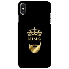 Чохол (Корона на чорному фоні) для Айфон Xs – KING