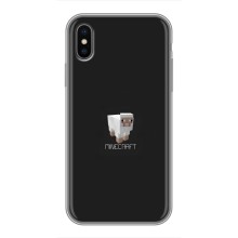 Чохол Майнкрафт на iPhone Xs (AlphaPrint) Minecraft (Овечка Майнкрафт)