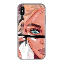 Чохол з друком для iPhone Xs - (Мода) (AlphaPrint) (Макіяж)